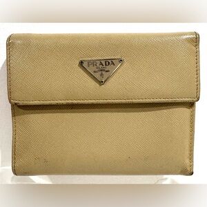 Prada Beige Bifold wallet